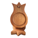 Vintage teak coaster set