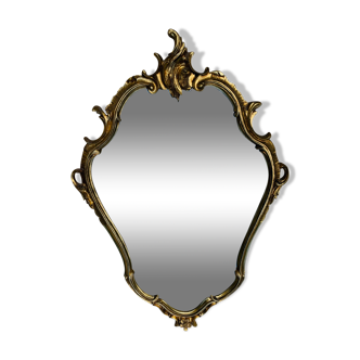 Grand miroir biseauté cadre doré