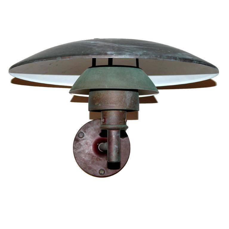 Poul Henningsen - pair of outdoor wall lamps