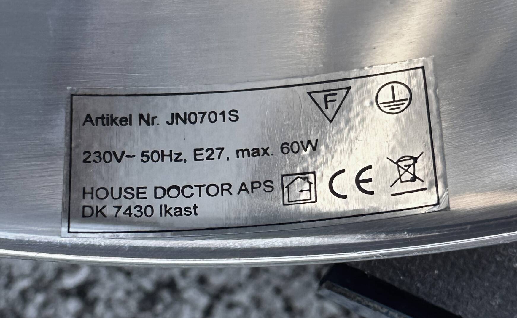 Industrial style suspension by House Doctor, diameter 40 cm.