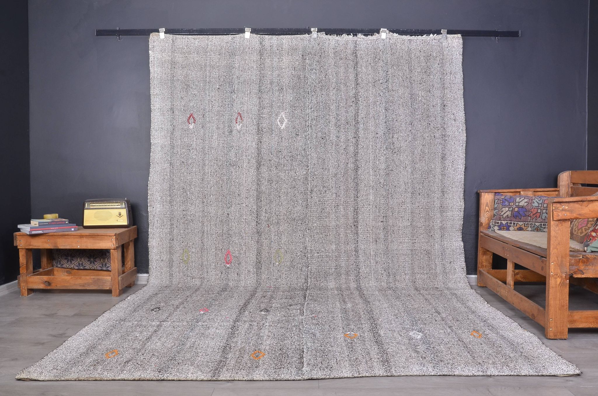 Vintage Neureal Turkish Kilim Rug sku c 227