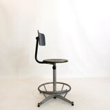 High-adjustable workshop chair, 1960-1970.