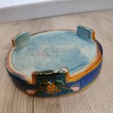 Antique Victorian Art Majolica Earthenware Cheese Cover with Dish