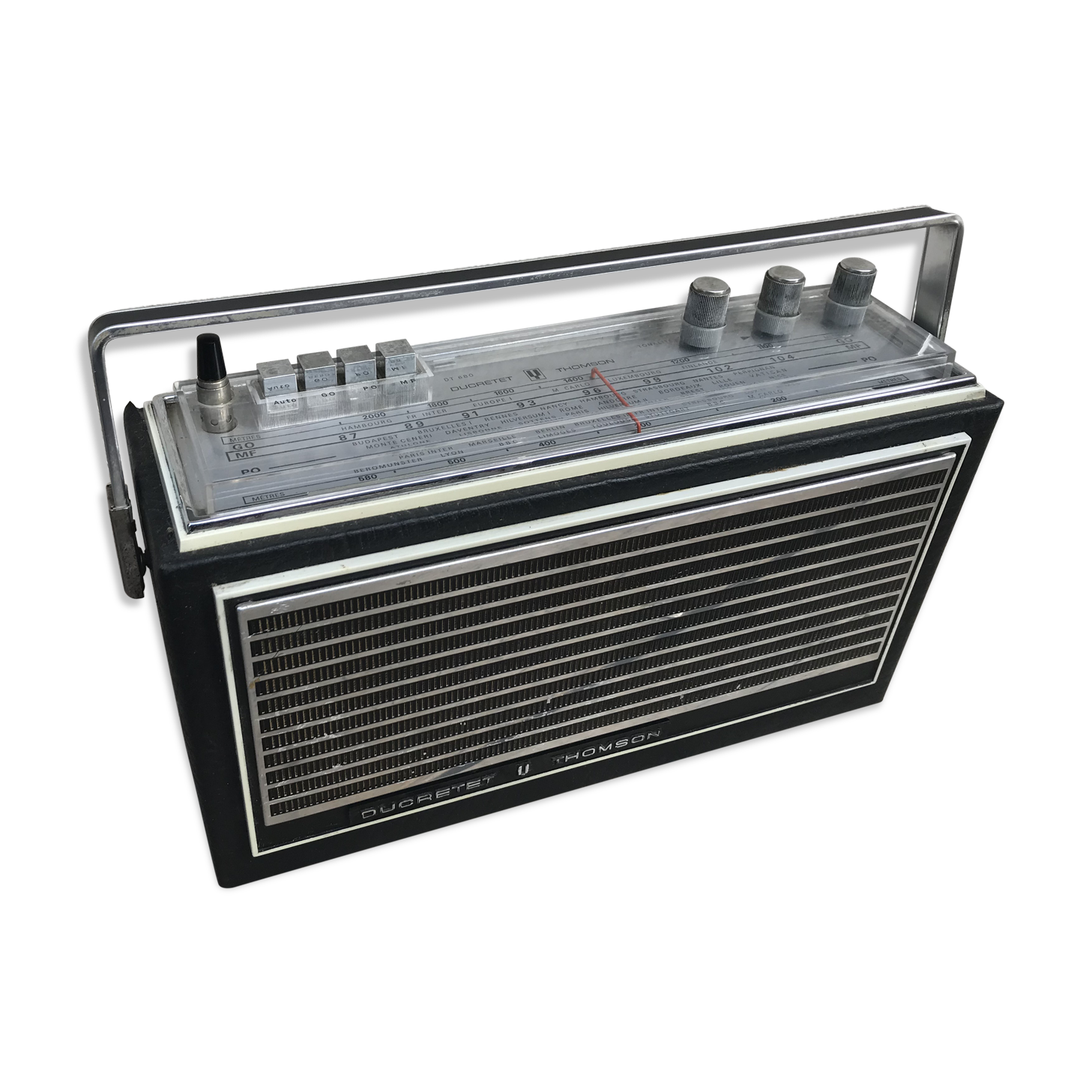 Former radio portable ducretet thomson dt680 70s vintage
