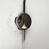 Mid-century Hollywood Regency chrome wall lamp by Florian Schulz for Interline, 1970s.