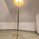 Floor lamp metal brass year 50 design Lunel / vintage