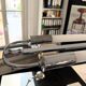 Streamline modern ceiling lamp in chrome with neon tubes, Germany, 1935