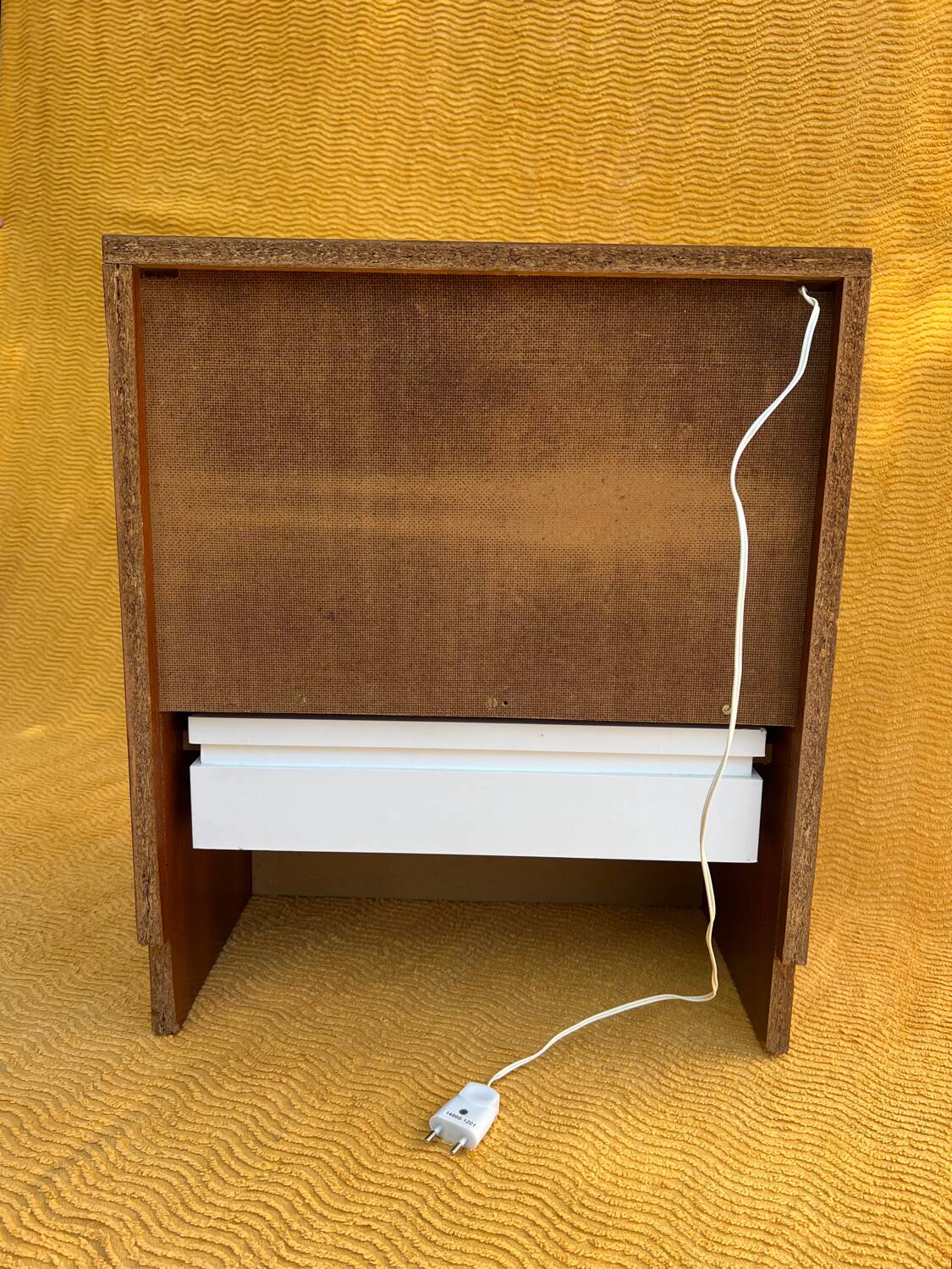 Duo tables de chevet éclairants space age 1970