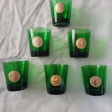 6 Vintage Byrrh / Dubonnet glasses