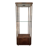 Belgochrom OR 23K side table and elm magnifying glass from the 1970s.