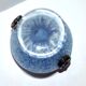 Vase vintage en verre soufflé et pâte de verre bleu et violet, Italie
