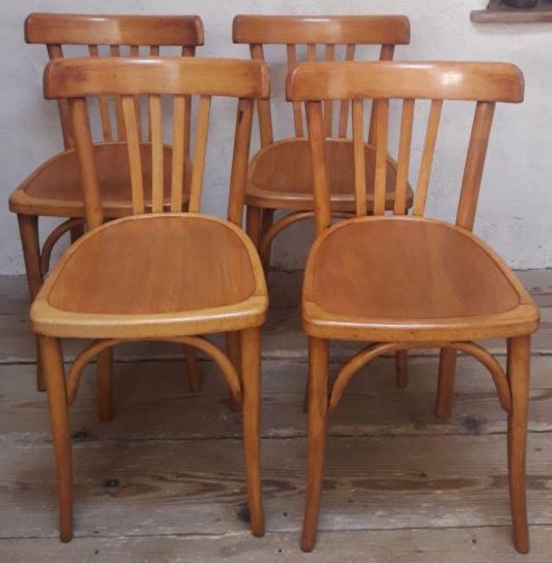 Series of 4 Luterma bistro chairs