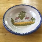 Hollow plate earthenware of Charolles