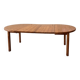 Round extendable dining table in pine by Furusnickarn AB