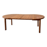 Round extendable dining table in pine by Furusnickarn AB