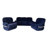 Sofa set with 2 armchairs from the 1970s - Space Age