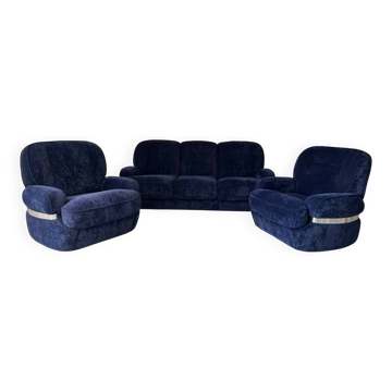 Sofa set with 2 armchairs from the 1970s - Space Age
