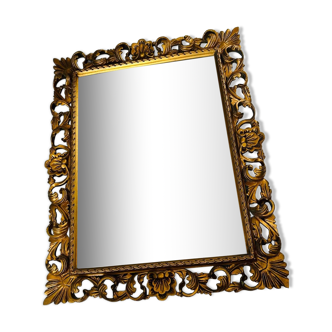 Miroir au mercure ancien de style italien florentin