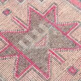 3x10 Pink Vintage Runner Rug, 99x324Cm