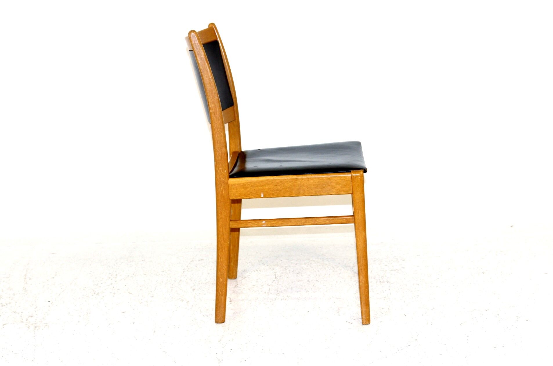 Oak and leather chair, Sweden, 1960
