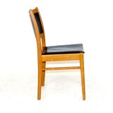 Oak and leather chair, Sweden, 1960