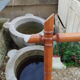 Miroir ancien en bambou vintage