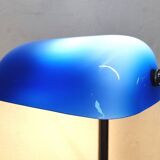Blue banker's lamp