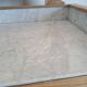 Bathroom cabinet with marble top in Henri II style