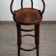 Children's high stool in curved wood, 1890s
