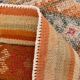 Pink & Orange Long Vintage Turkish Runner Rug, 87x395Cm