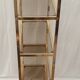 Gold and smoked glass shelf 1970