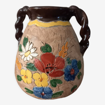 Vase J. Massier céramique émaillée de Vallauris vintage