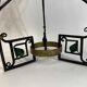 Art Nouveau wrought iron flower support