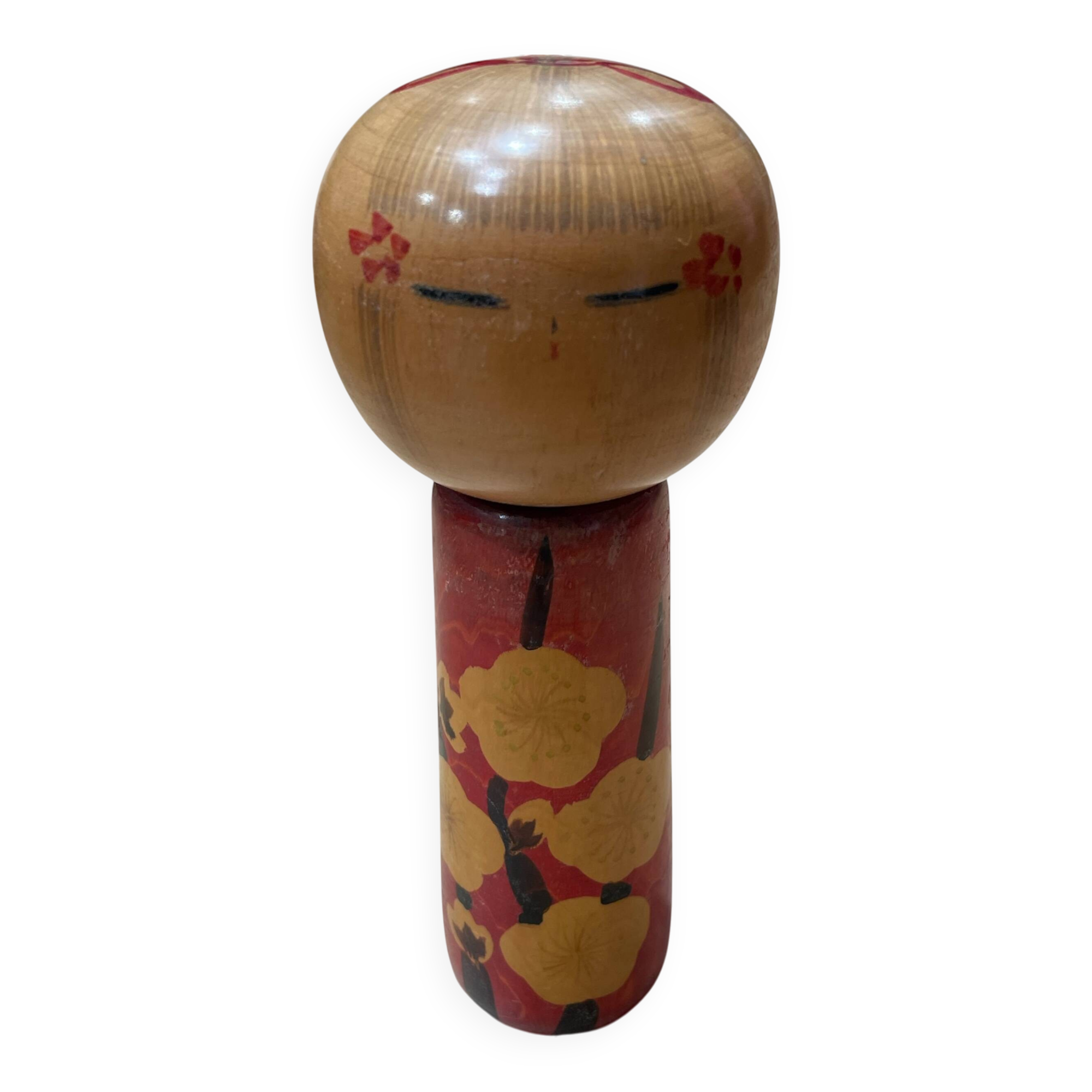 Rare creative kokeshi doll by master Uzuki Hakuhou.