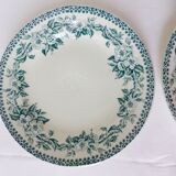 2 vintage dessert plates of St Amand model Guadeloupe