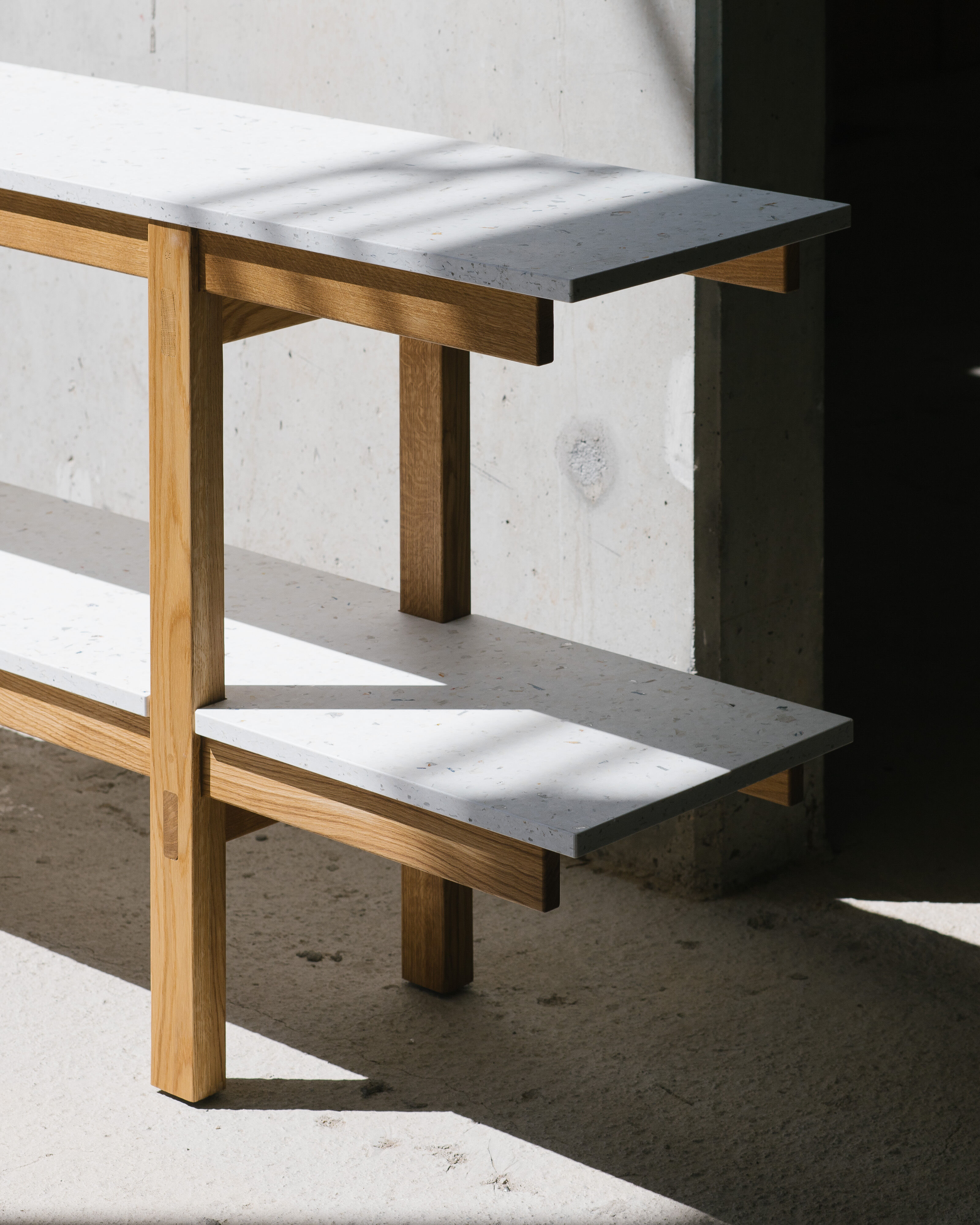 Enfilade Rinku oak and white recycled plastic