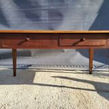 Pine farmhouse table ● Honey patina & Zebra grain