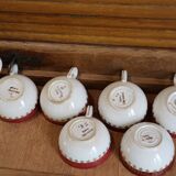 Digoin Sarreguemines earthenware coffee service