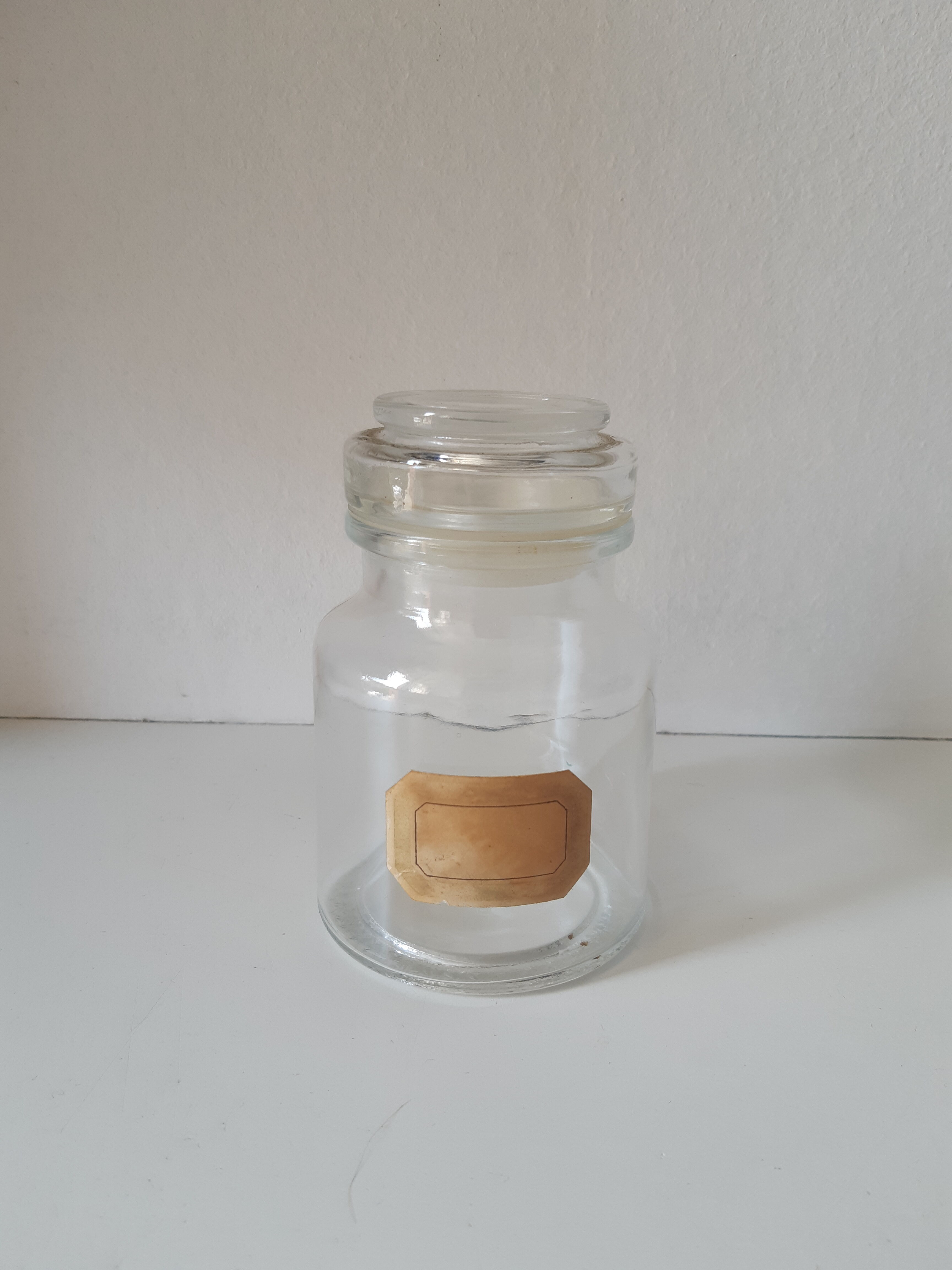 Vintage glass bottle