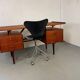 Mid-century Danish teak desk attributed to Louis van Teeffelen for Wébé, 1950s