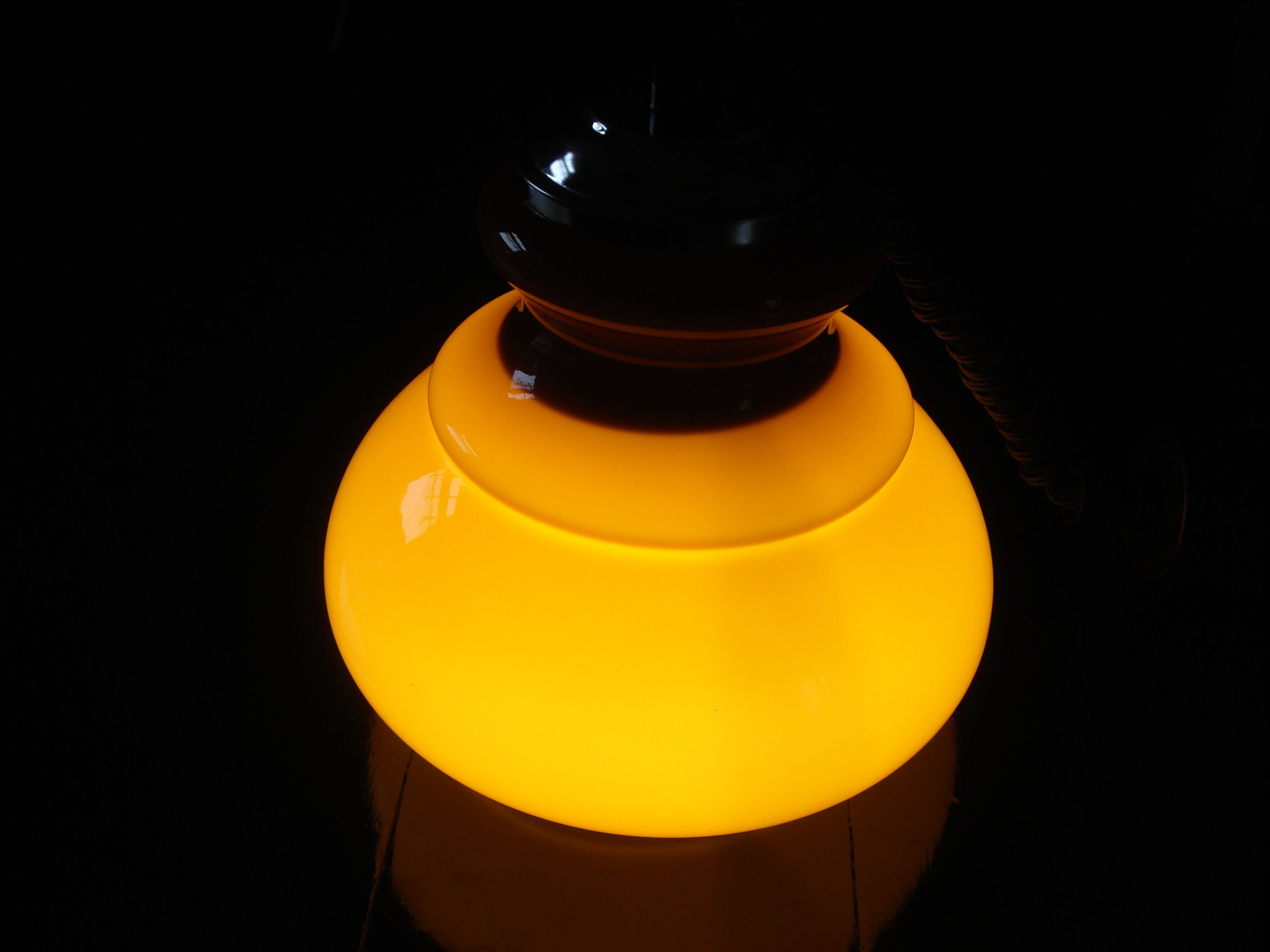 Suspension vintage 1970 caramel
