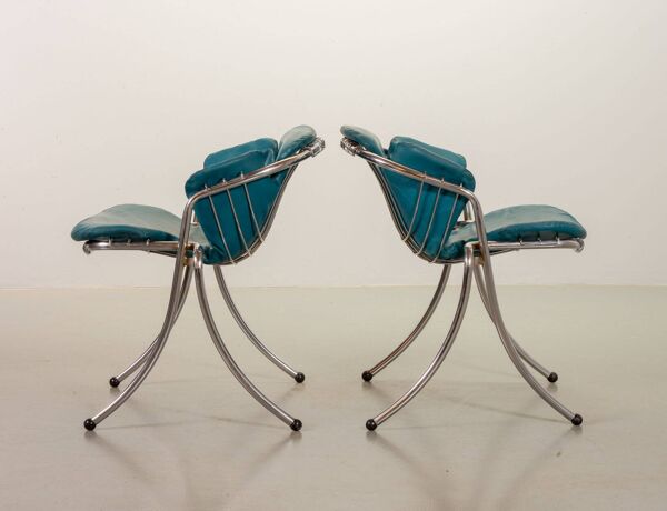 Chaises de salle à manger Gastone Rinaldi, modèle Lynn pour Rima, Italie, 19