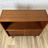 Buffet, bibliothèque scandinave en teck, années 60