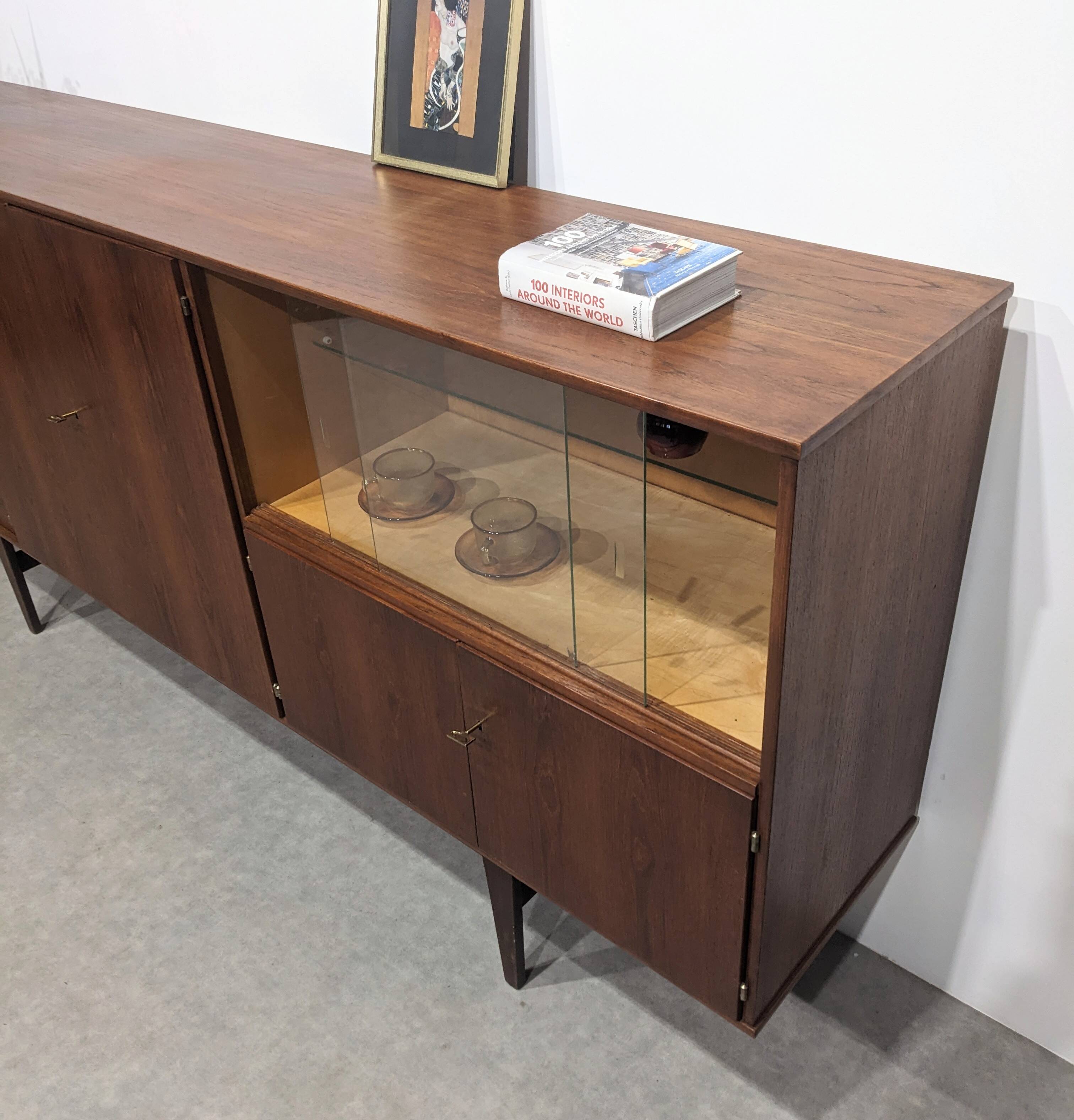 Long mid-century sideboard