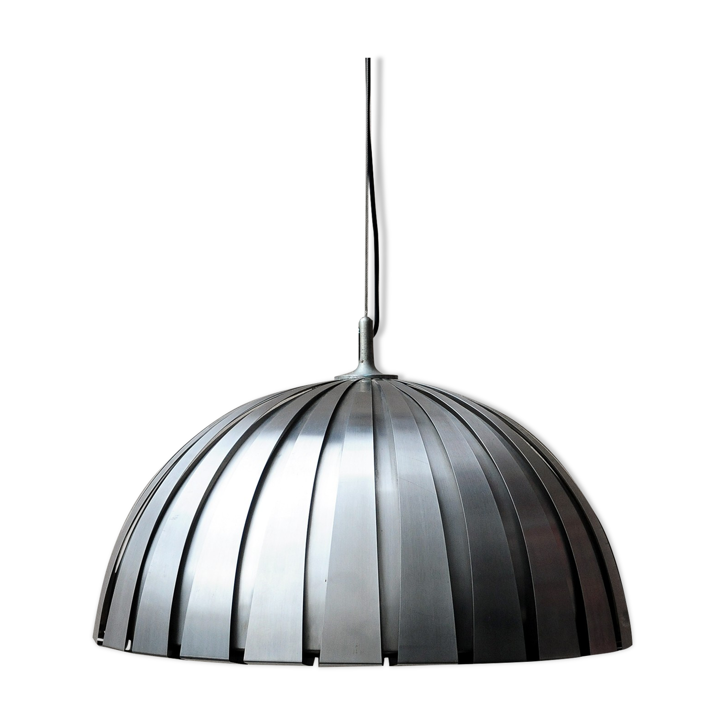 Suspension "Calotta" Martinelli, stainless steel, 1970