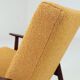Pair Lounge Chairs Vintage Yellow Boucle,  Mid Century Design, 1960