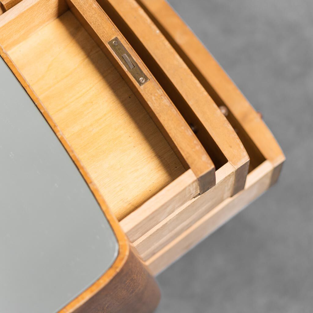 Chest of drawers wooden mirror 40