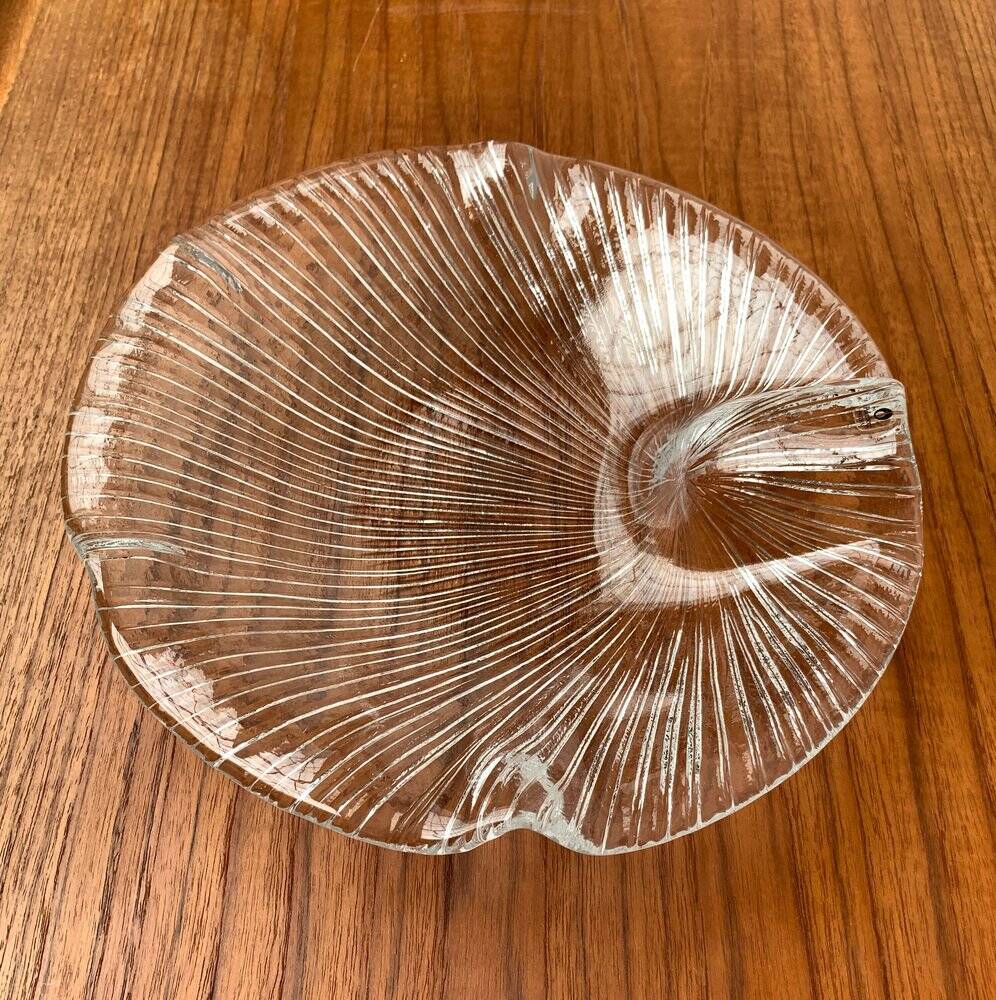 Vintage Swedish Glass Bowl from Pukeberg Glass, 1970s
