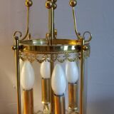 Lanterne en verre et laiton