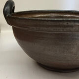 Belgian stoneware dish signed